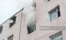 Bakıda yaşayış binasında yanğın başlayıb