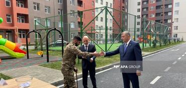 Şirvanda şəhid ailələrinə və müharibə əlillərinə 35 mənzil verilib