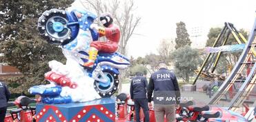 Bayramla əlaqədar attraksionlara nəzarət gücləndirilib  - FOTO