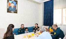 DSX rəhbərliyi şəhid ailələrini ziyarət edib