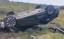 Lənkəranda yol qəzasında ər-arvad xəsarət alıb - FOTO