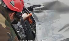 Xaçmazda qəzada 74 yaşlı qadın maşında sıxılı vəziyyətdə qalıb - VİDEO