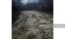 Uçqun olub, Quba-Xınalıq yolu bağlanıb