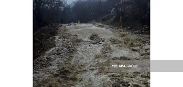 Uçqun olub, Quba-Xınalıq yolu bağlanıb