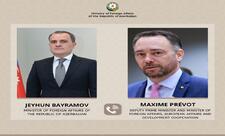 Ceyhun Bayramov Belçika XİN rəhbəri ilə Ermənistanla normallaşma prosesini müzakirə edib