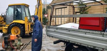 Bakının qəsəbələrində yağış fəsadlarının aradan qaldırılması davam etdirilir