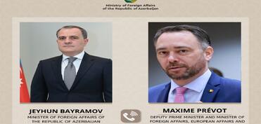Ceyhun Bayramov Belçika XİN rəhbəri ilə Ermənistanla normallaşma prosesini müzakirə edib