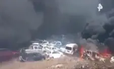 Meksikada cərimə dayanacağında 700 avtomobil yanaraq məhv olub