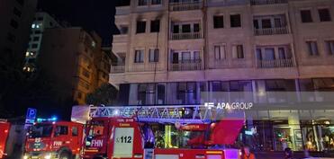 Gəncədə yaşayış binasında yanğın olub, sakinlər təxliyə edilib