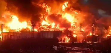 İraqda "Castrol" neft anbarlarında yanğın baş verib