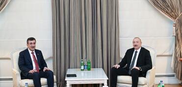 Azərbaycan Prezidenti Cevdet Yılmazı qəbul edib