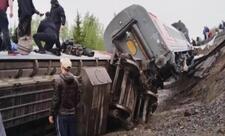 Rusiyada sərnişin qatarının 7 vaqonu relsdən çıxıb