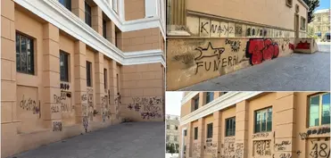 Nizami Kino Mərkəzinin divarına qraffiti çəkən şəxslər saxlanılıb