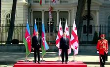 Prezident İlham Əliyevin Tbilisidə rəsmi qarşılanma mərasimi olub  - YENİLƏNİB