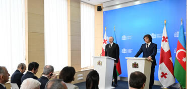 Azərbaycan Prezidenti və Gürcüstanın Baş naziri mətbuata bəyanatlarla çıxış ediblər   YENİLƏNİB