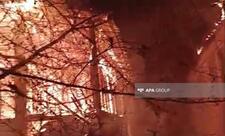 Göygöldə bir-birinə bitişik 4 ev yanıb