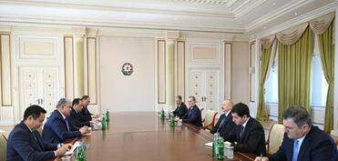 Prezident İlham Əliyev Qazaxıstanın xarici işlər və nəqliyyat nazirlərini qəbul edib