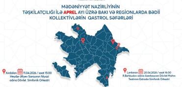 Regionlarda mədəni qastrol proqramı – aprel 2026