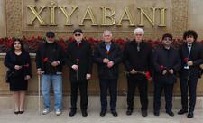 Türkiyəli qonaqlar Fəxri Xiyabanı və Şəhidlər Xiyabanını ziyarət ediblər