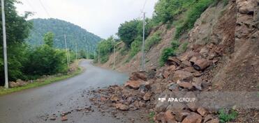 Qubanın Afurca kəndində torpaq sürüşməsi qeydə alınıb
