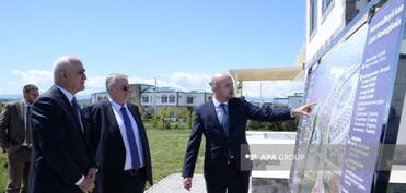 Azərbaycan-Rusiya Hökumətlərarası Dövlət Komissiyasının iclasının iştirakçıları Ağalı kəndi ilə tanış olublar - FOTO