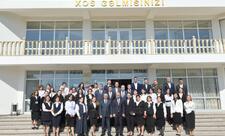 Emin Əmrullayev Qusarda məktəbdə tədris prosesi ilə tanış olub