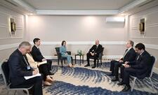 Prezident İlham Əliyev Antalyada Maya Sandu ilə görüşüb  - YENİLƏNİB