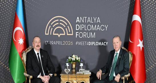 Antalyada Azərbaycan Prezidenti İlham Əliyevlə Türkiyə Prezidenti Rəcəb Tayyib Ərdoğanın görüşü keçirilir
