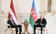Prezident İlham Əliyevin Latviya Prezidenti ilə təkbətək görüşü olub
