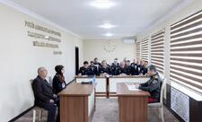 Daxili işlər naziri Göyçayda vətəndaş qəbulu və sıra baxışı keçirib