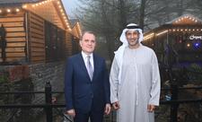 Ceyhun Bayramov BƏƏ dövlət naziri ilə görüşüb