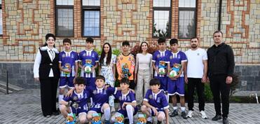 Leyla Əliyeva və Arzu Əliyeva Şəkidə uşaq evi sosial xidmət müəssisəsində olublar