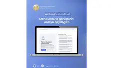 Məhkumlarla görüşlərin onlayn qeydiyyatı xidməti istifadəyə verilib