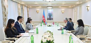 Milli Məclisin sədri Britaniya səfiri ilə görüşüb