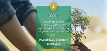 Qarabağda torpaqların icarəyə verilməsi üzrə növbəti müsabiqə elan edilib