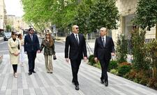 Prezident İlham Əliyev Bakının İslam Səfərli küçəsinin yenidənqurmadan sonra açılışında iştirak edib