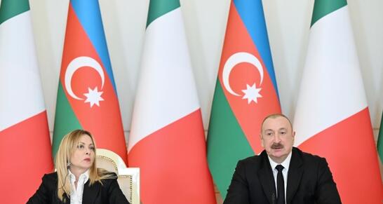 Prezident İlham Əliyevin sosial şəbəkə hesablarında İtaliya Nazirlər Şurasının sədri ilə görüşünün görüntüləri paylaşılıb - VİDEO