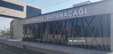 Dərnəgül dəmir yolu dayanacağı sərnişinlərin istifadəsinə verilib