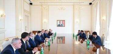 Prezident İlham Əliyev Slovakiya Milli Şurasının sədrini qəbul edib