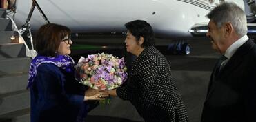 Sahibə Qafarova Özbəkistana səfər edib