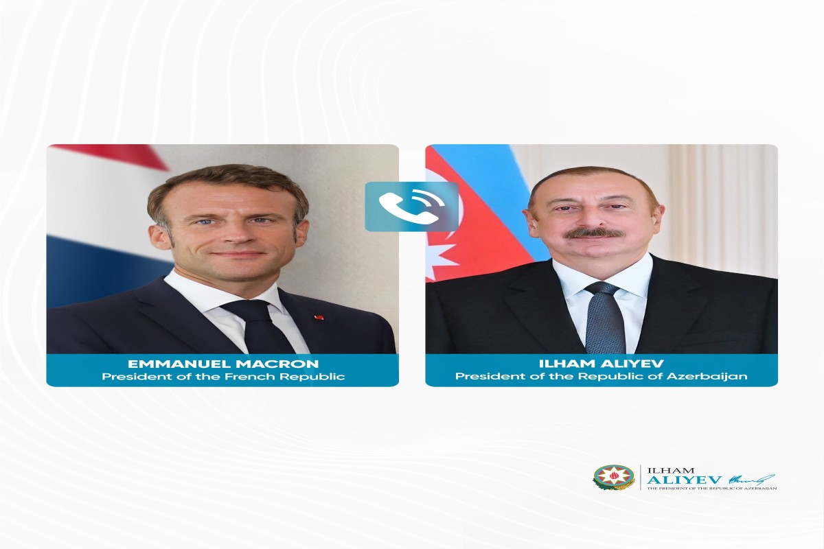 Emmanuel Makron Azərbaycan Prezidentinə zəng edib
