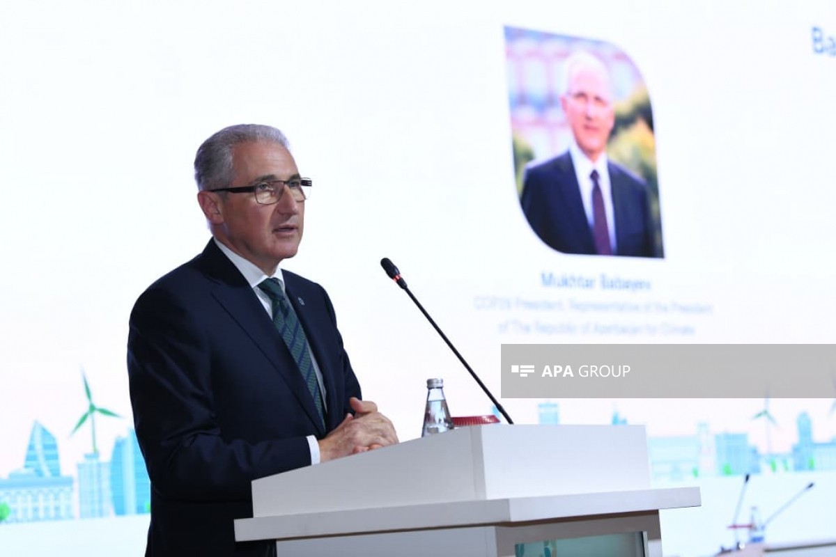 Muxtar Babayev: Azərbaycan beynəlxalq iqlim əməkdaşlığına sadiqliyini nümayiş etdirib