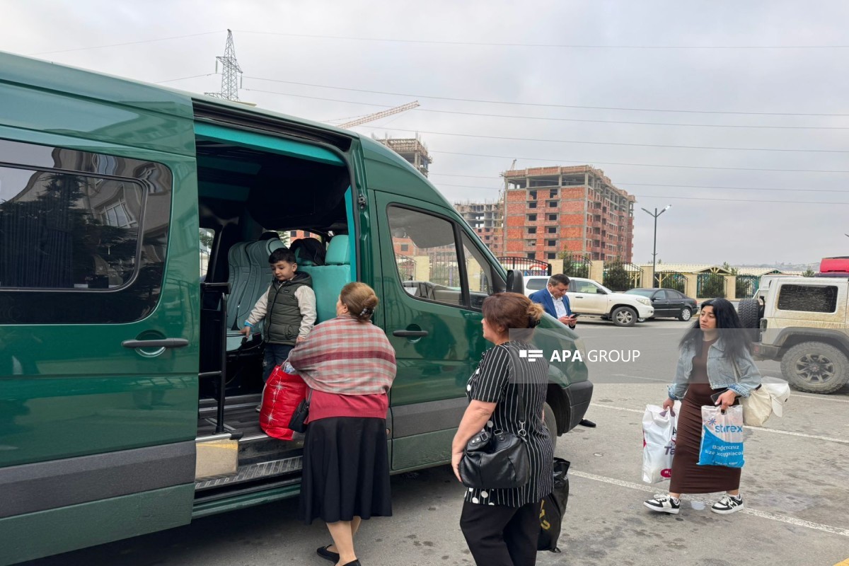 Şükürbəyli kəndinə növbəti köç karvanı yola salınıb - FOTO