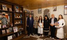 Leyla Əliyeva və Arzu Əliyeva Lənkəranda şəhid ailəsini ziyarət ediblər