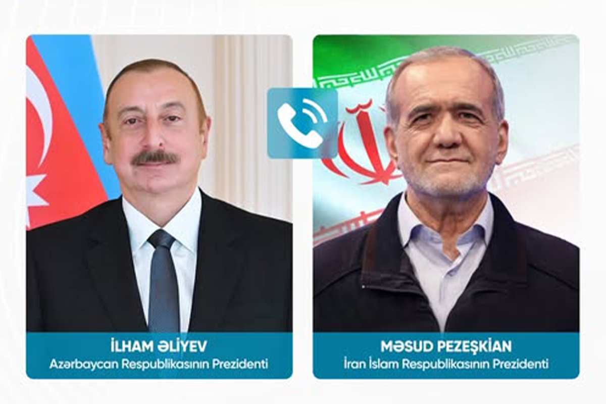 Prezident İlham Əliyevlə Məsud Pezeşkian arasında telefon danışığı olub
