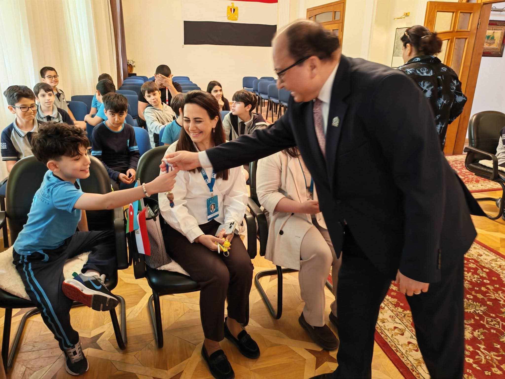 Misir Mədəniyyət Mərkəzinda Azərbaycan Britaniya Kollecinin şagirdləri ilə görüş keçirilib
