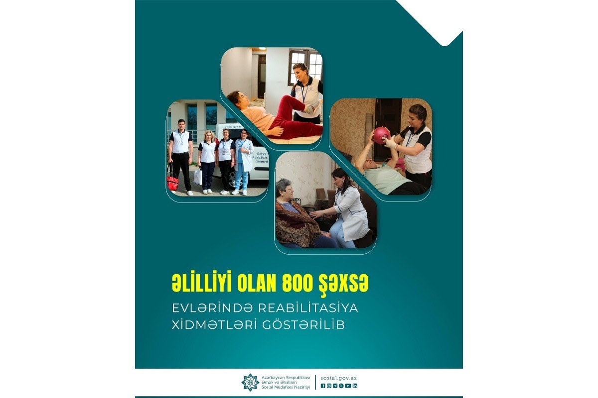 Bu il əlilliyi olan 800-dək şəxsə evlərində reabilitasiya xidmətləri göstərilib