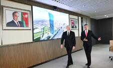 Prezident İlham Əliyev Mərkəzi Bankın yeni binasının açılışında iştirak edib - FOTO