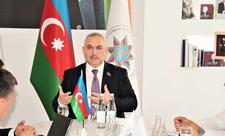 Baş katib Azər Allahverənov Özbəkistandan olan dövlət qulluqçuları üçün mühazirə oxuyub