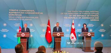 Azərbaycan, Türkiyə və Gürcüstan XİN rəhbərləri TRIPP-in icrasını müzakirə edib